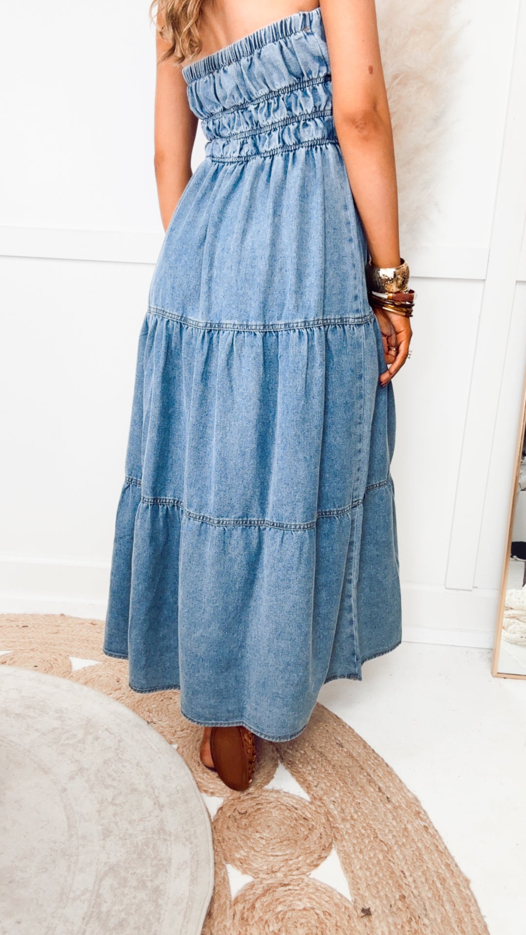 The Laurel Tiered Midi Sundress