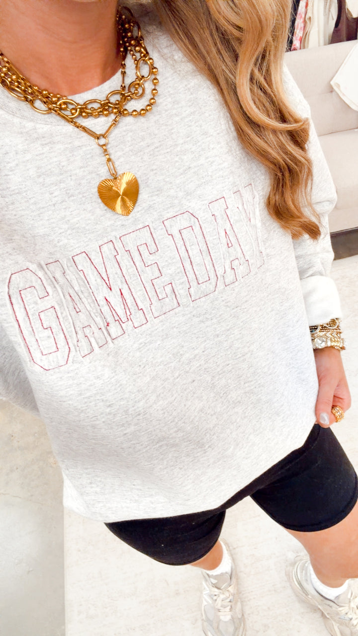Game Day Sweatshirt-Grey