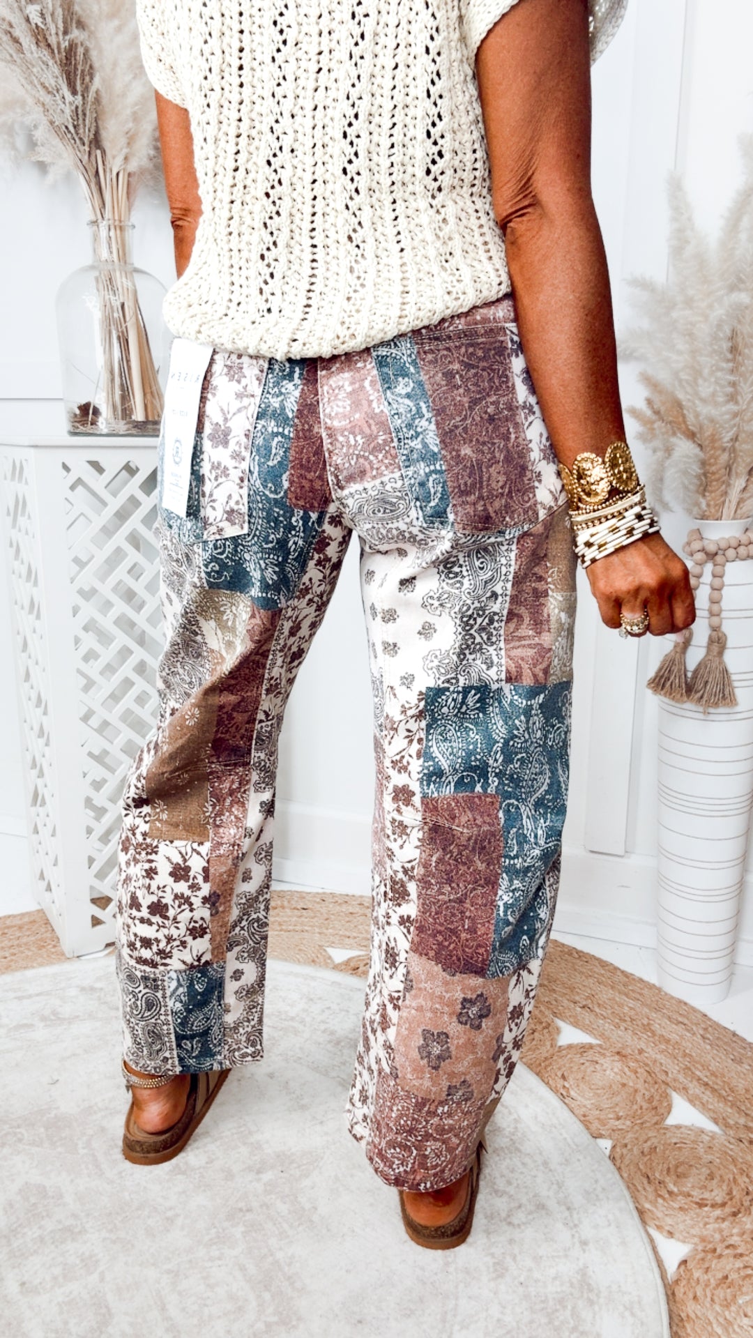 The Rustic Paisley Barrel Jean
