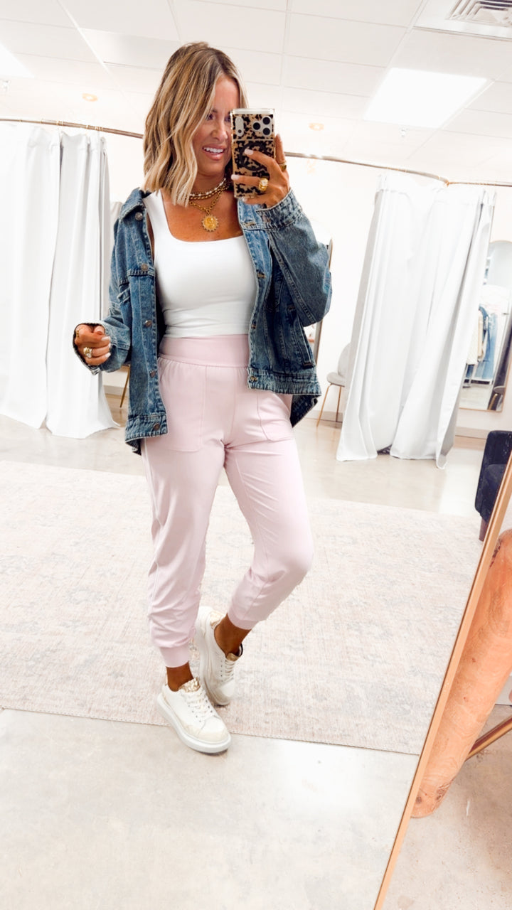 The Butter Flex Joggers-Sweet Pink