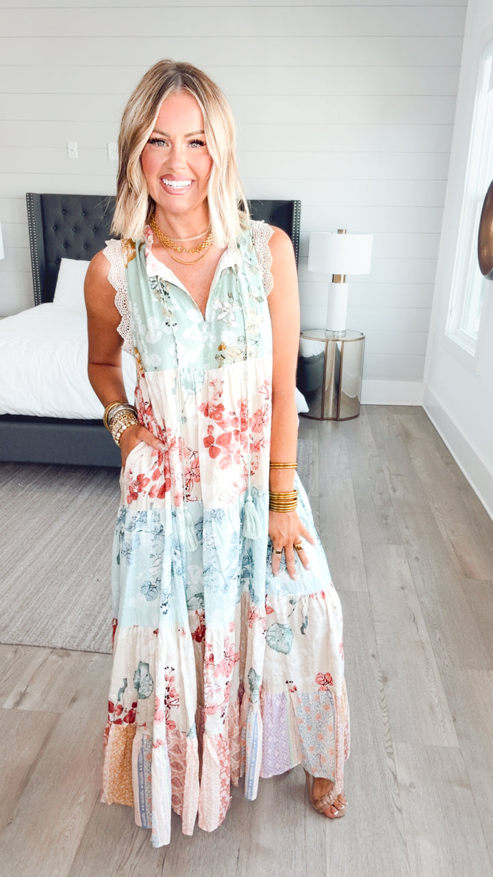 Patchwork Petal Dress