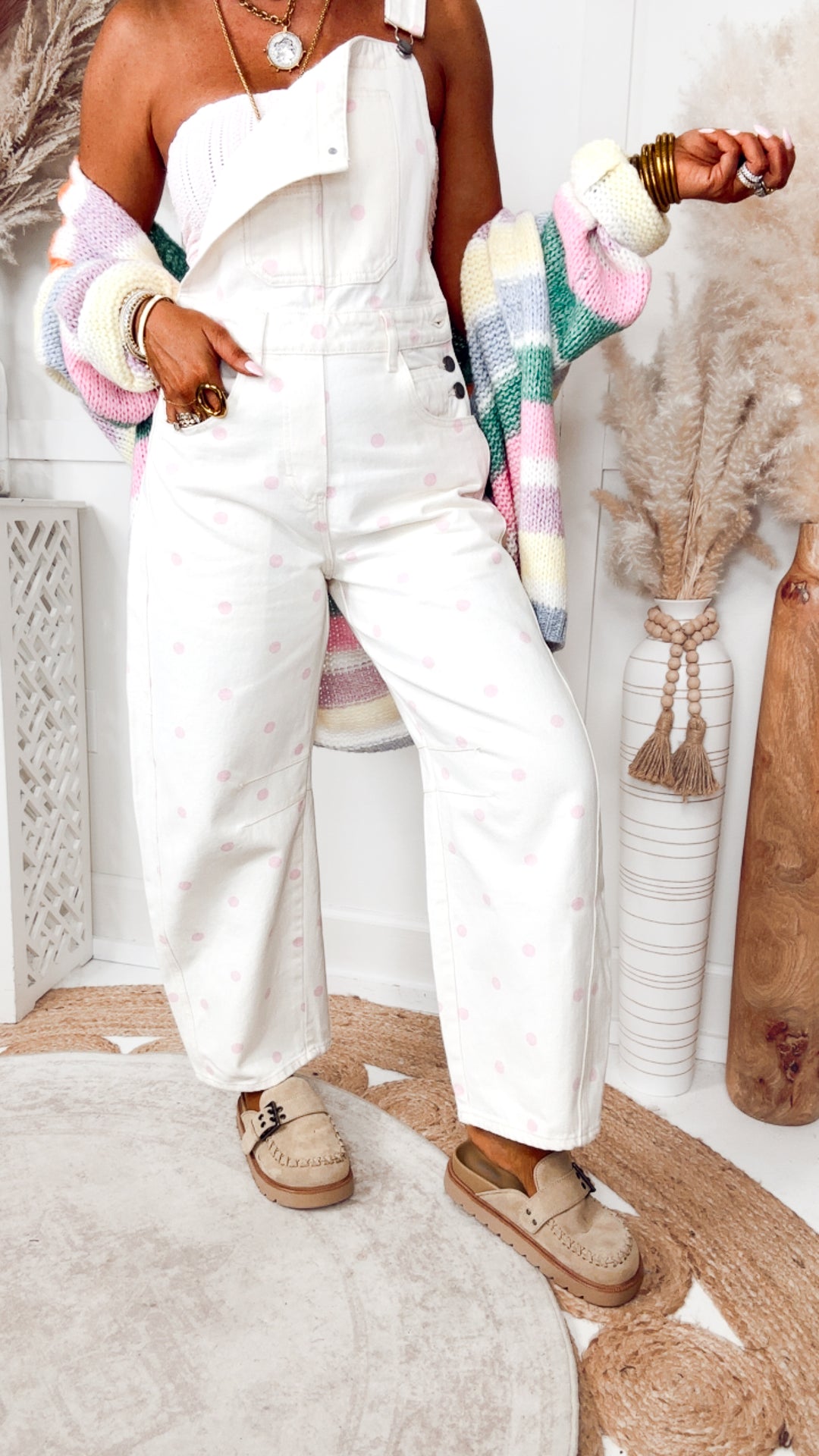 The Pretty in Polka Overalls