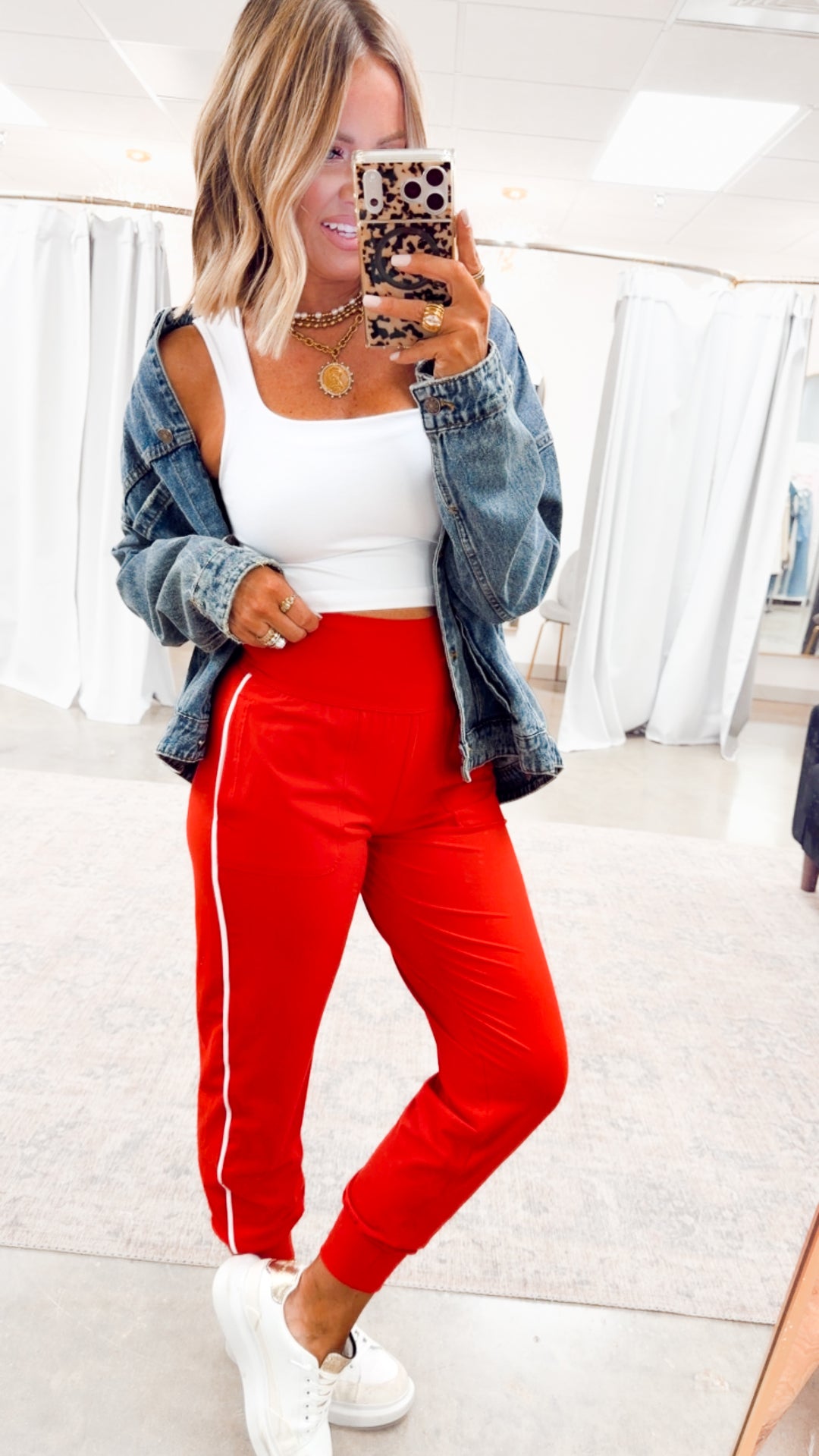 The Butter Flex Joggers-Red