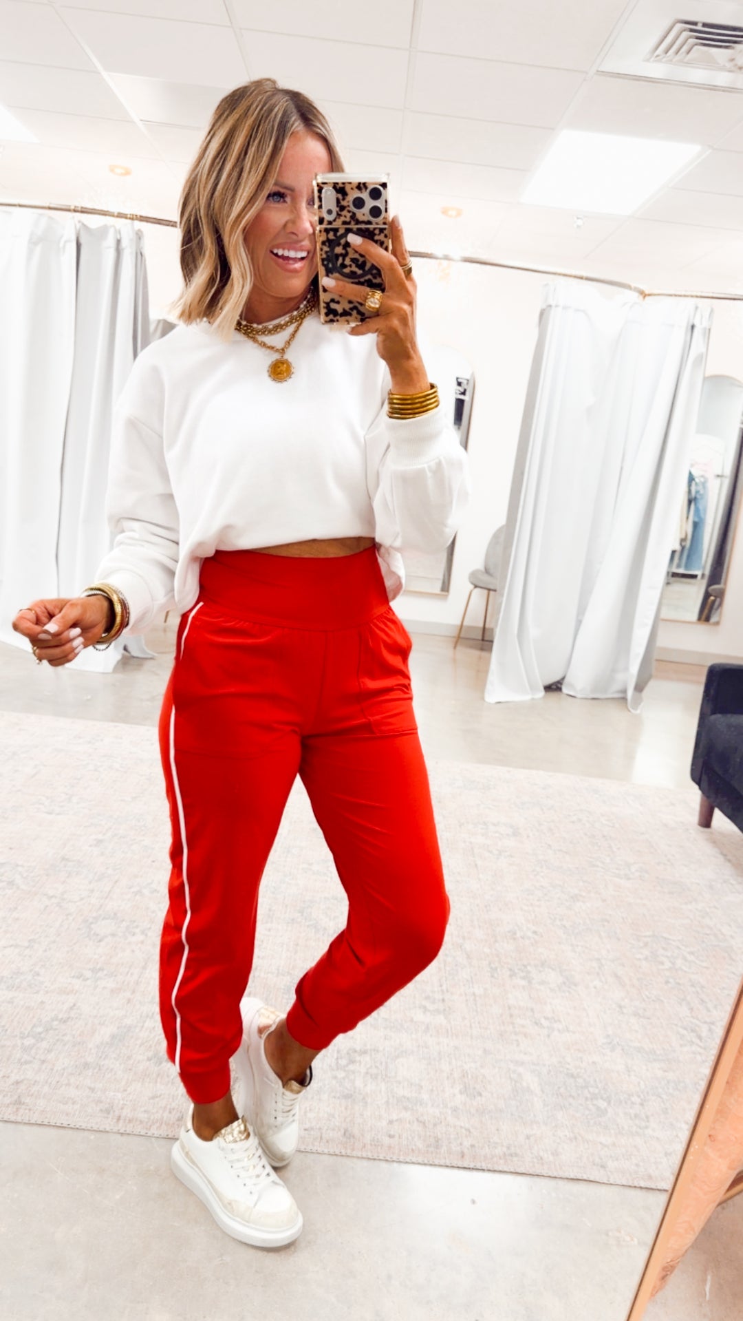 The Butter Flex Joggers-Red