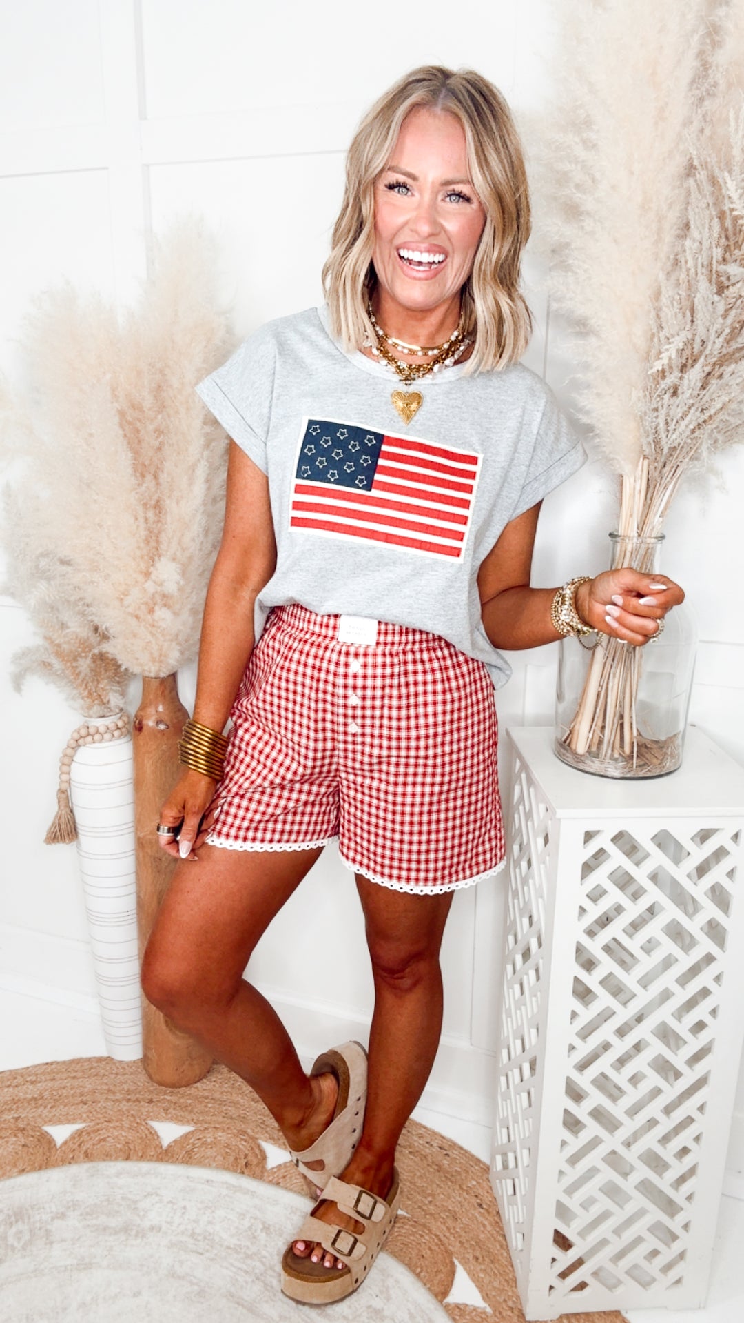 The Gingham Lounge Shorts