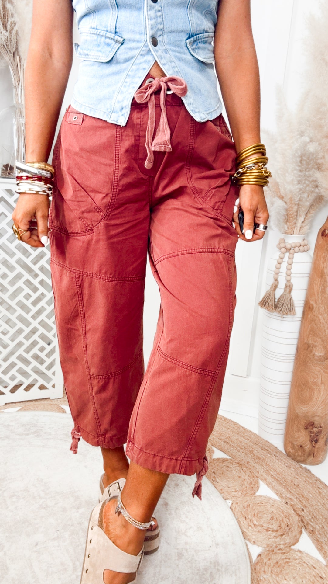 The Cabernet Cuffed Jogger Pant