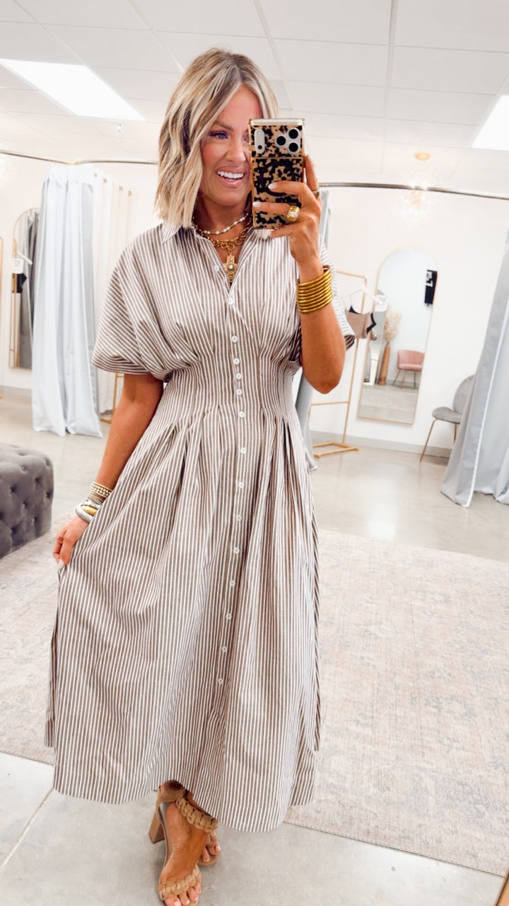 The Palm Coast Stripe Dress