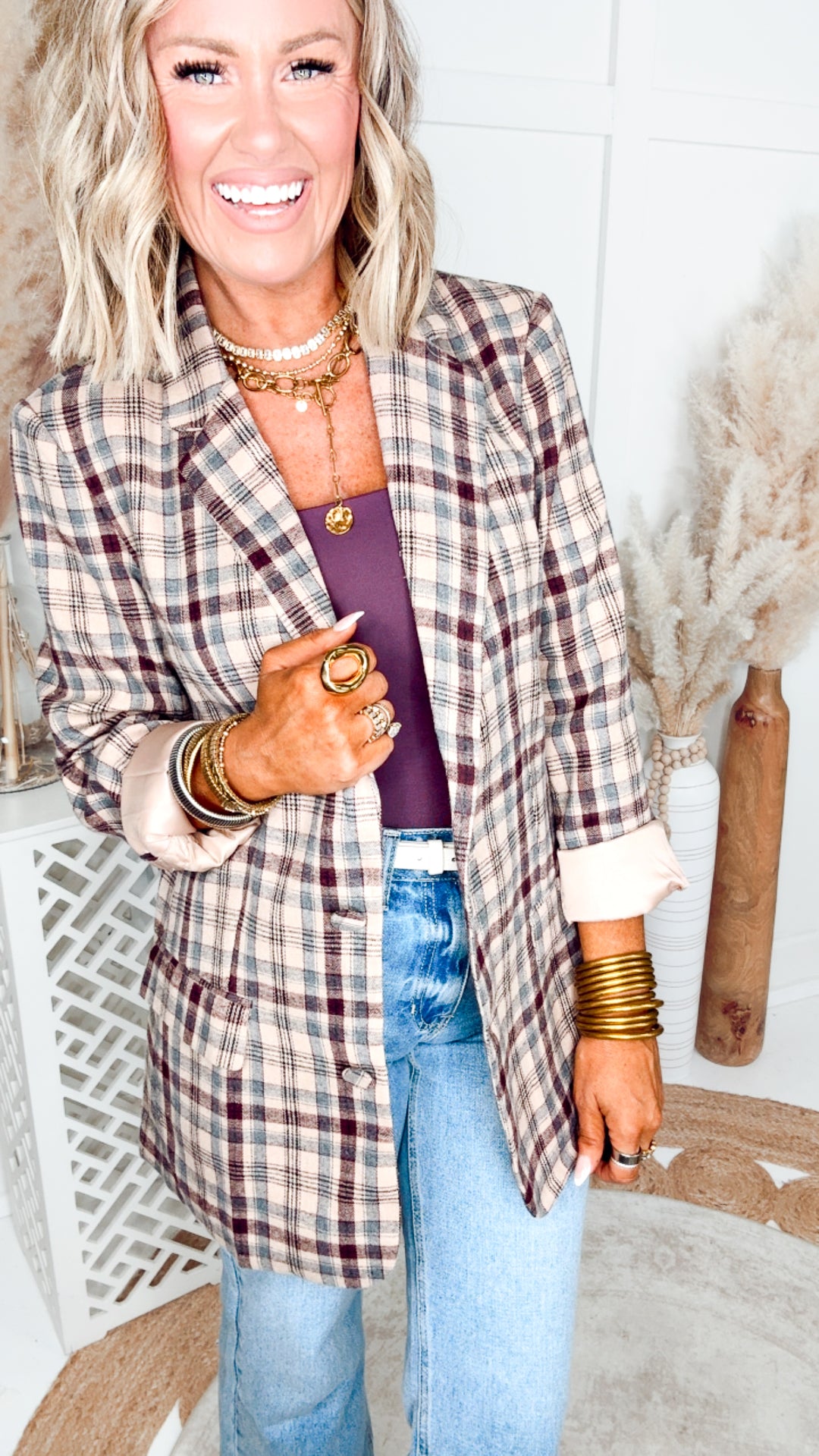 The Ashford Plaid Blazer