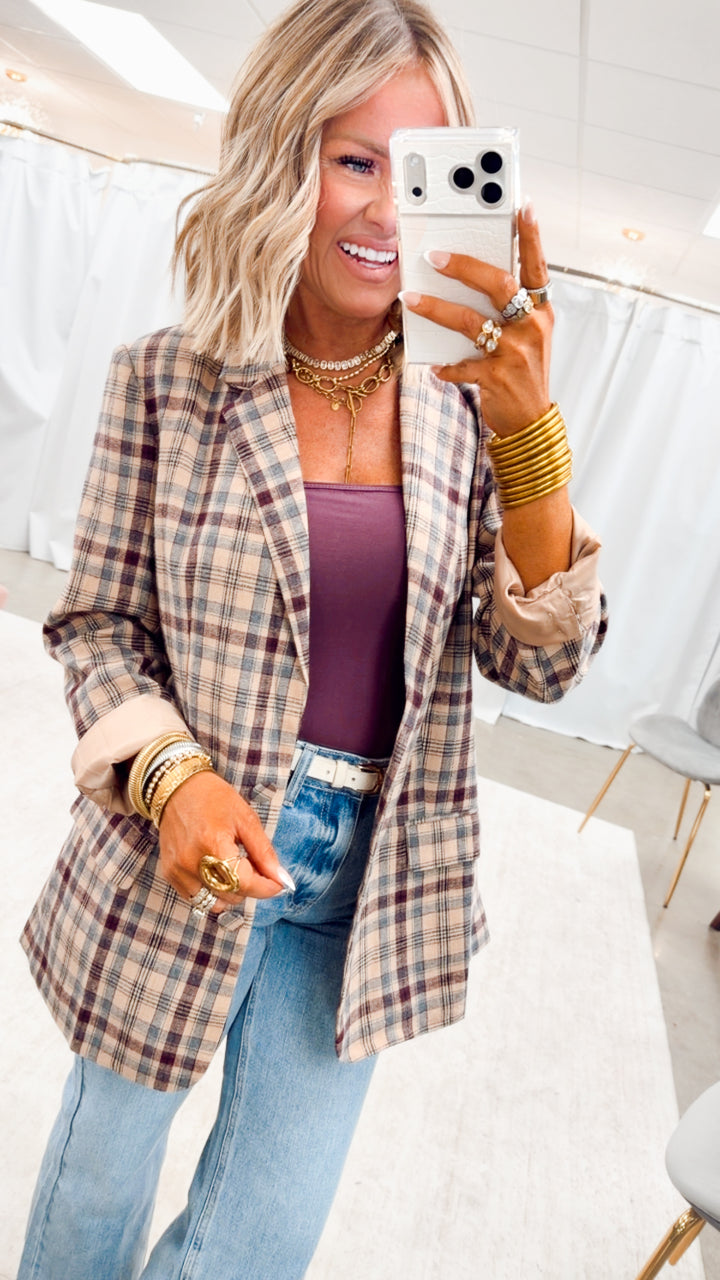 The Ashford Plaid Blazer