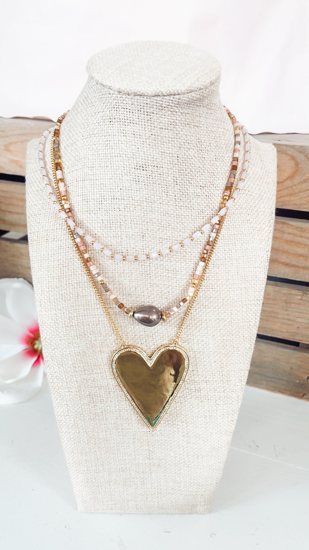 Ocean Drops Necklace-Multi Nude
