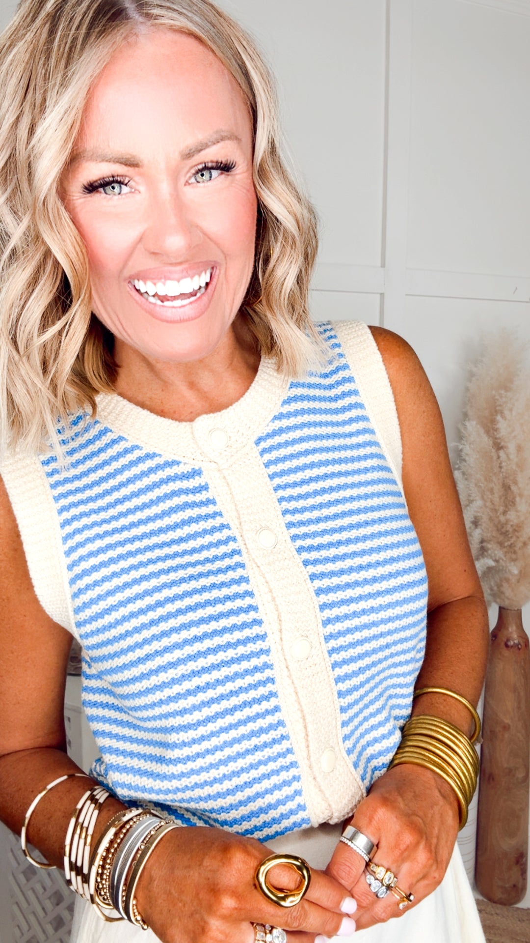 The Hampton Stripe Vest