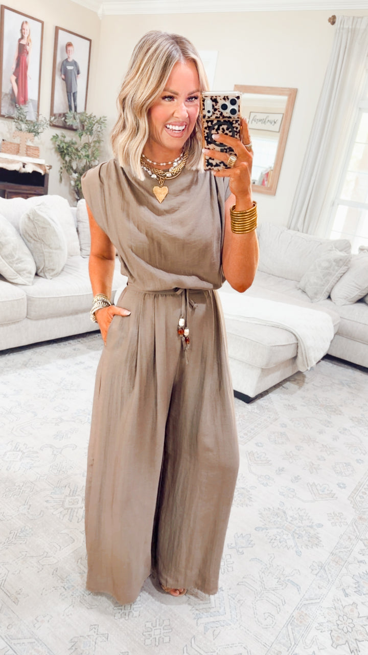 The Maren Relaxed Slub Jumpsuit
