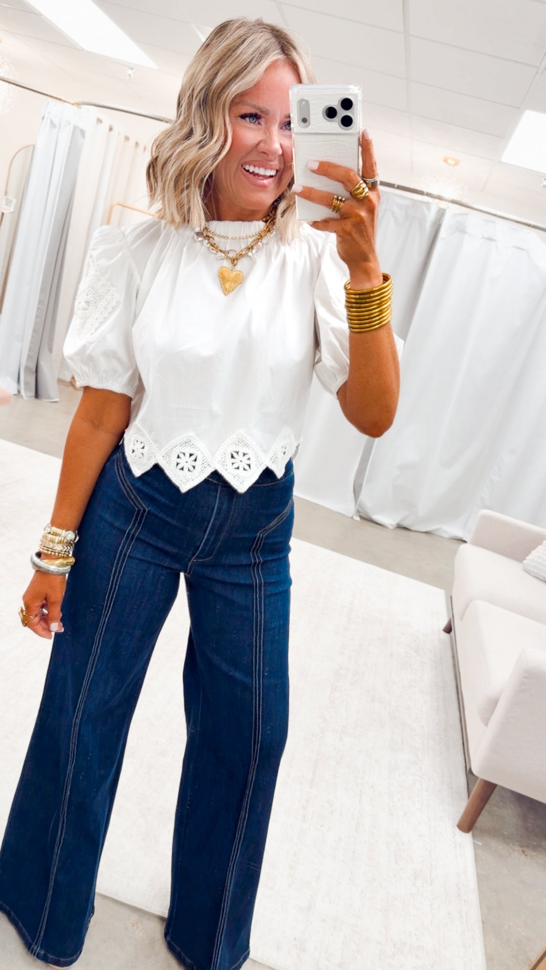 The Holland Eyelet Top