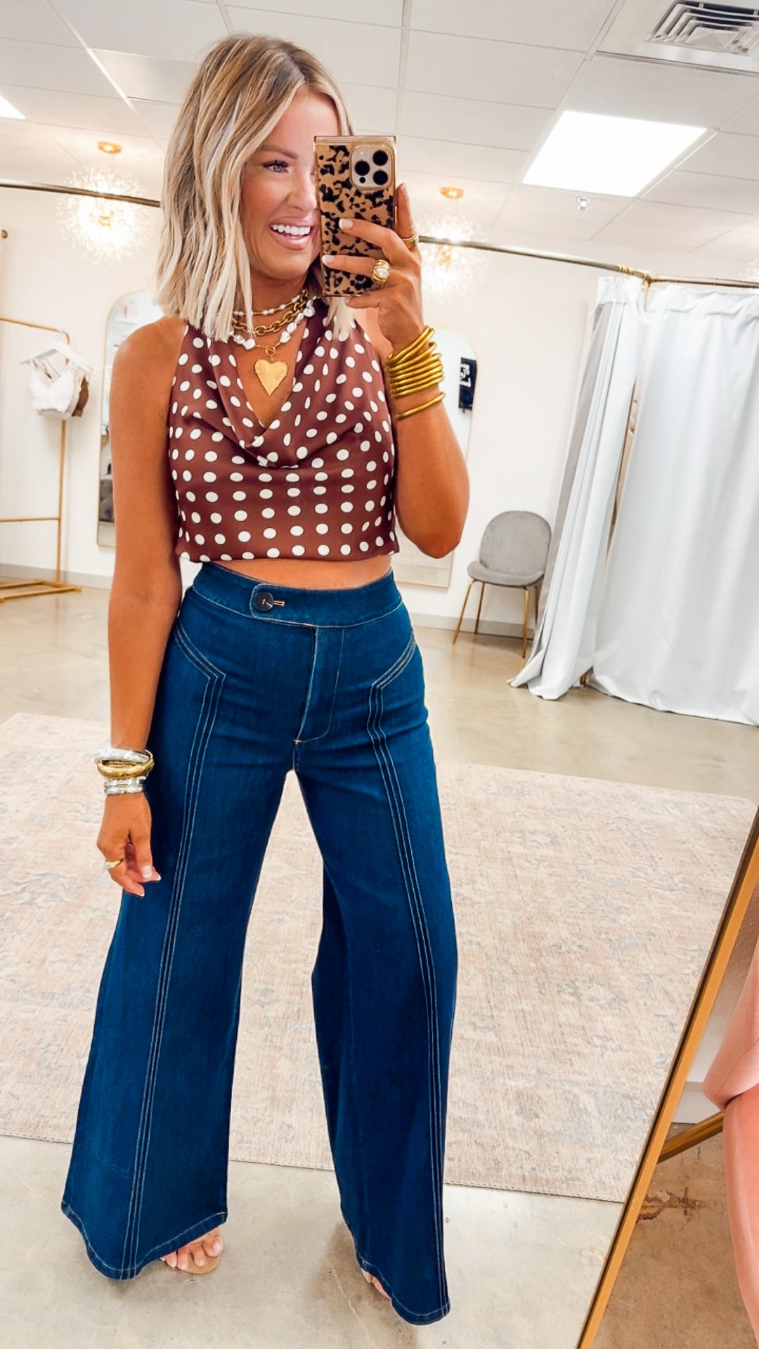 Katherine High Waisted Wide Leg Jean