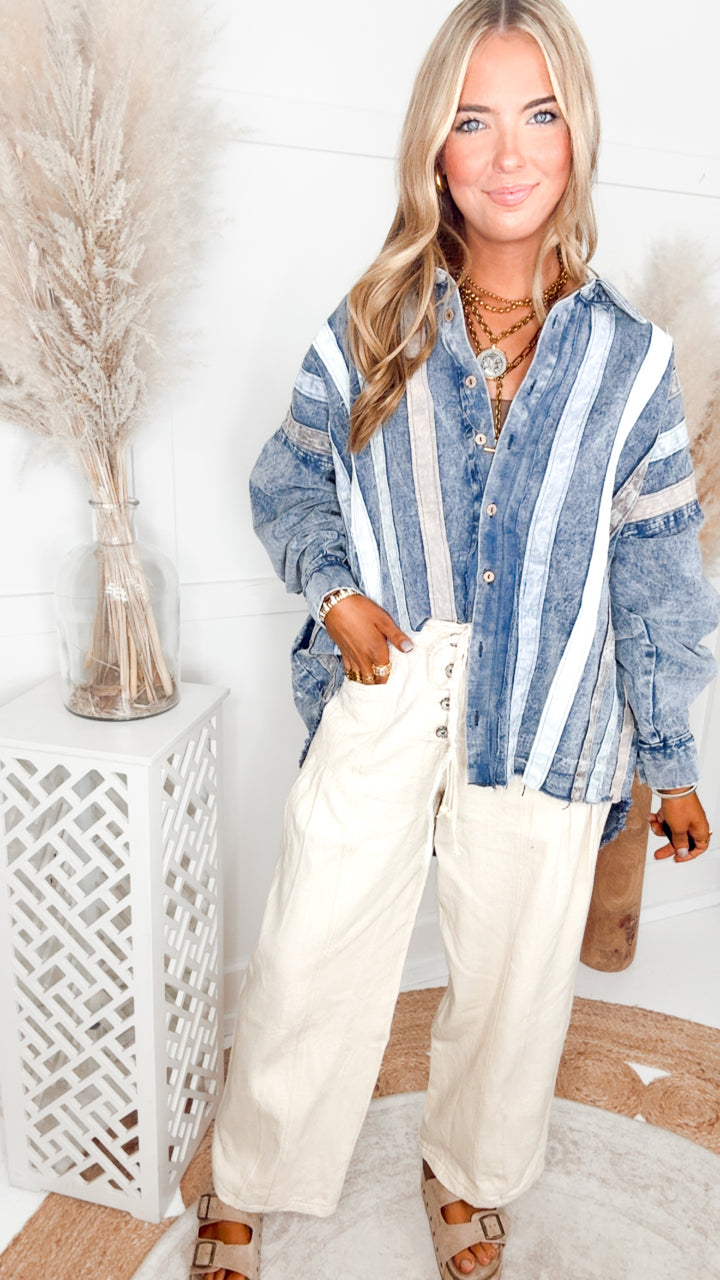The Willow Haze Pants-Natural