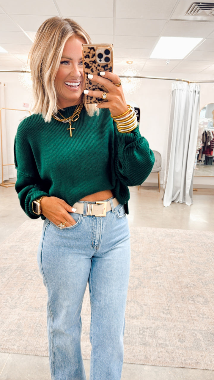 Gina Oversized Cropped Sweater