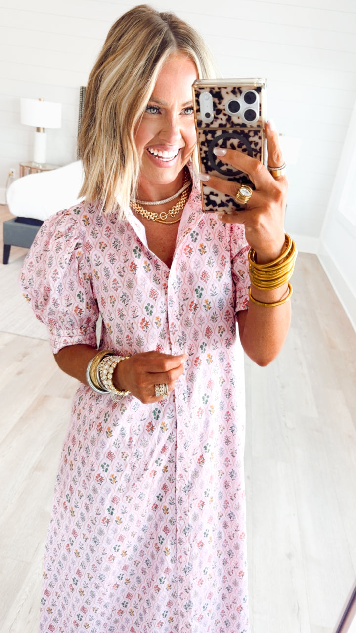 The Camellia Floral Midi Dress