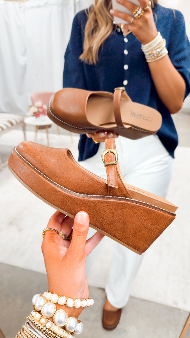 Corkys Me Time Wedge-Auburn