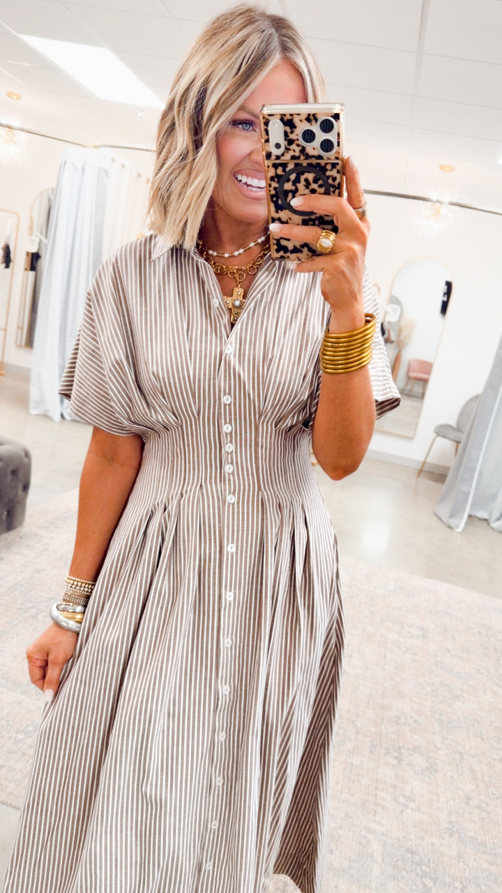 The Palm Coast Stripe Dress