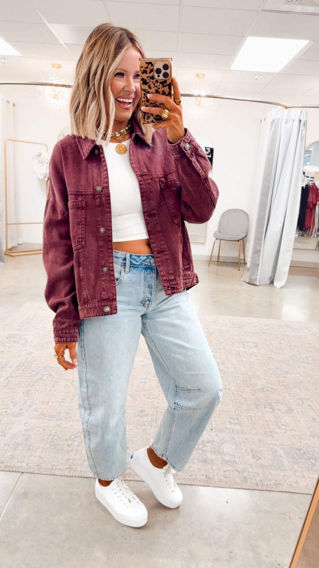 Oak Ridge Denim Jacket-Cherry Lacquer