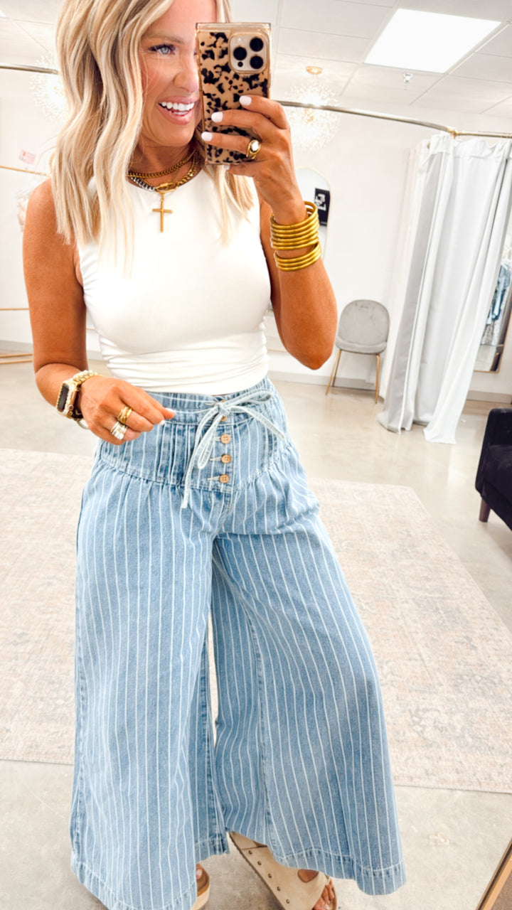 Paloma Striped Wide Leg Pants