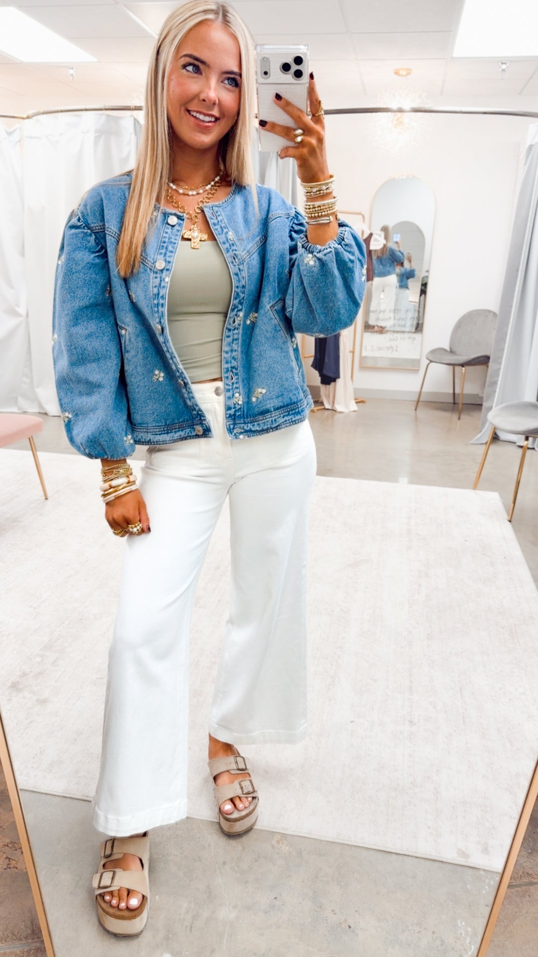 The Embroidered Charm Denim Jacket