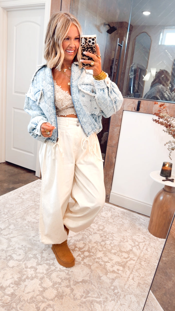 Wanderlace Bralette Top-Taupe