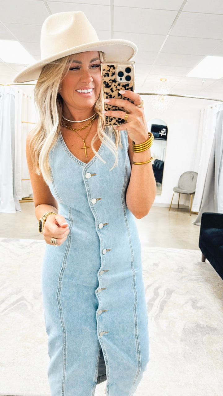 Remi Denim Midi Dress
