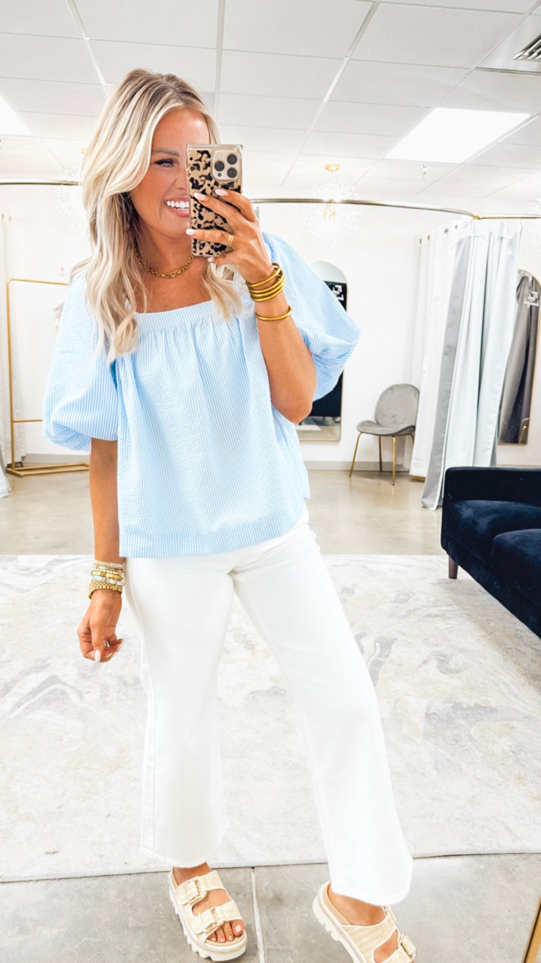 Skylar Striped Top