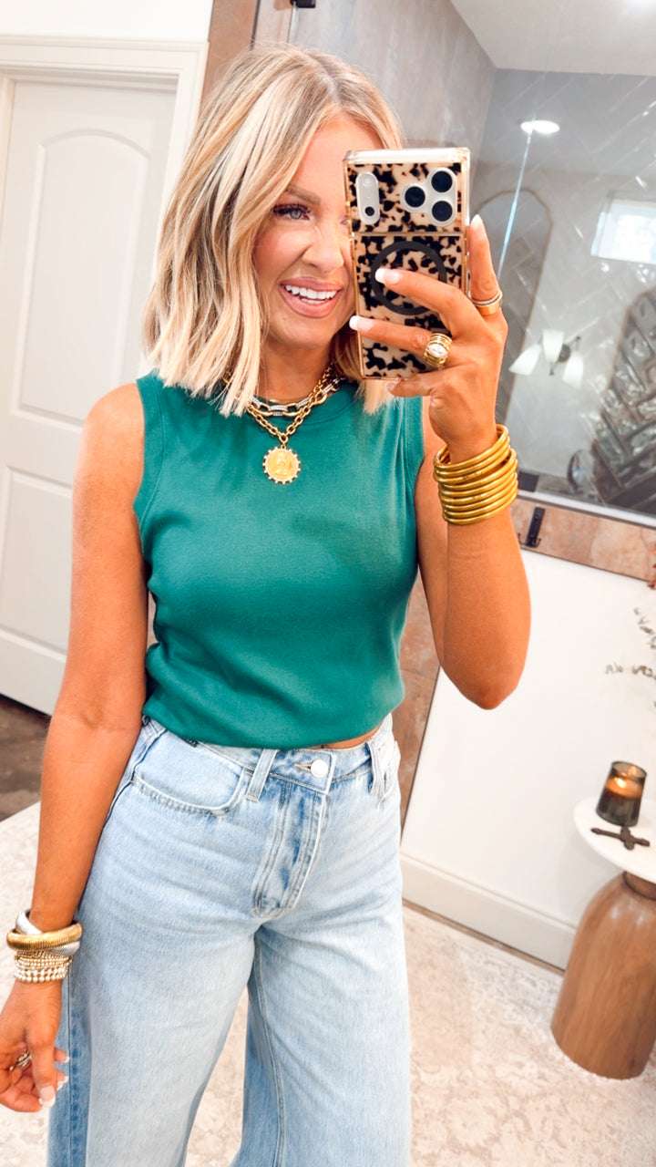 Simply Soft Tank-Green