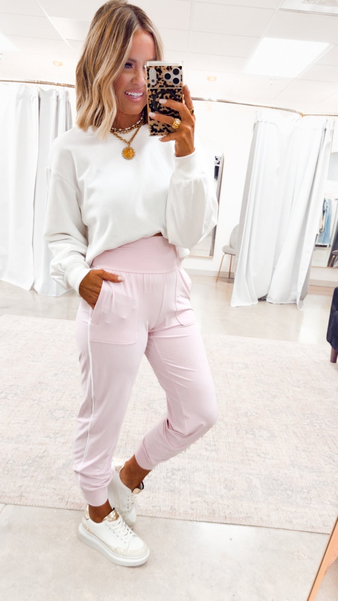 Vivienne Bow Sweater Top-Ivory