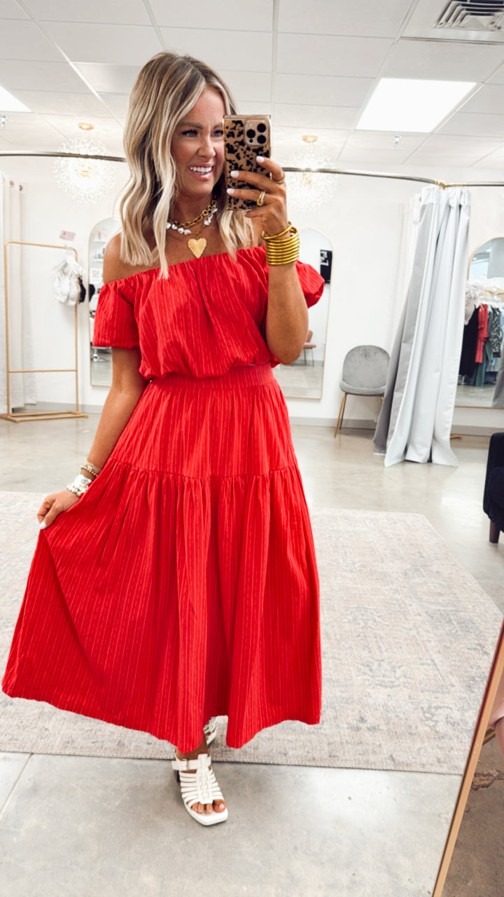 Riviera Crop Top & Skirt Set