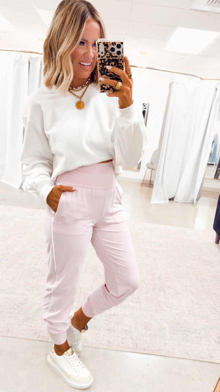 The Butter Flex Joggers-Sweet Pink