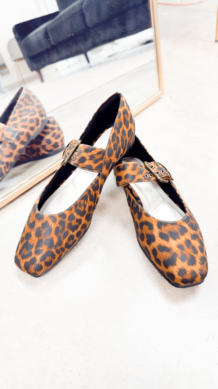 Soho Ballet Flat-Leopard