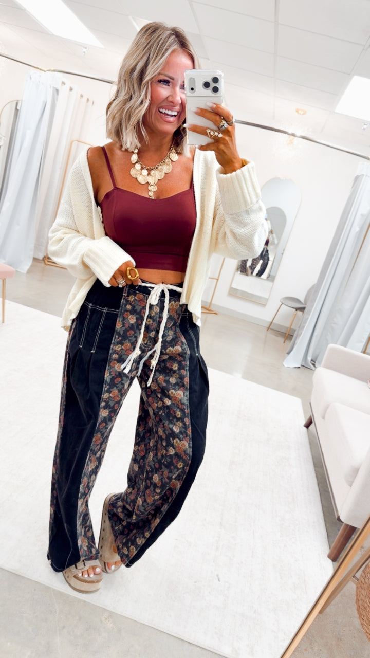 The Willow Haze Pants-Black