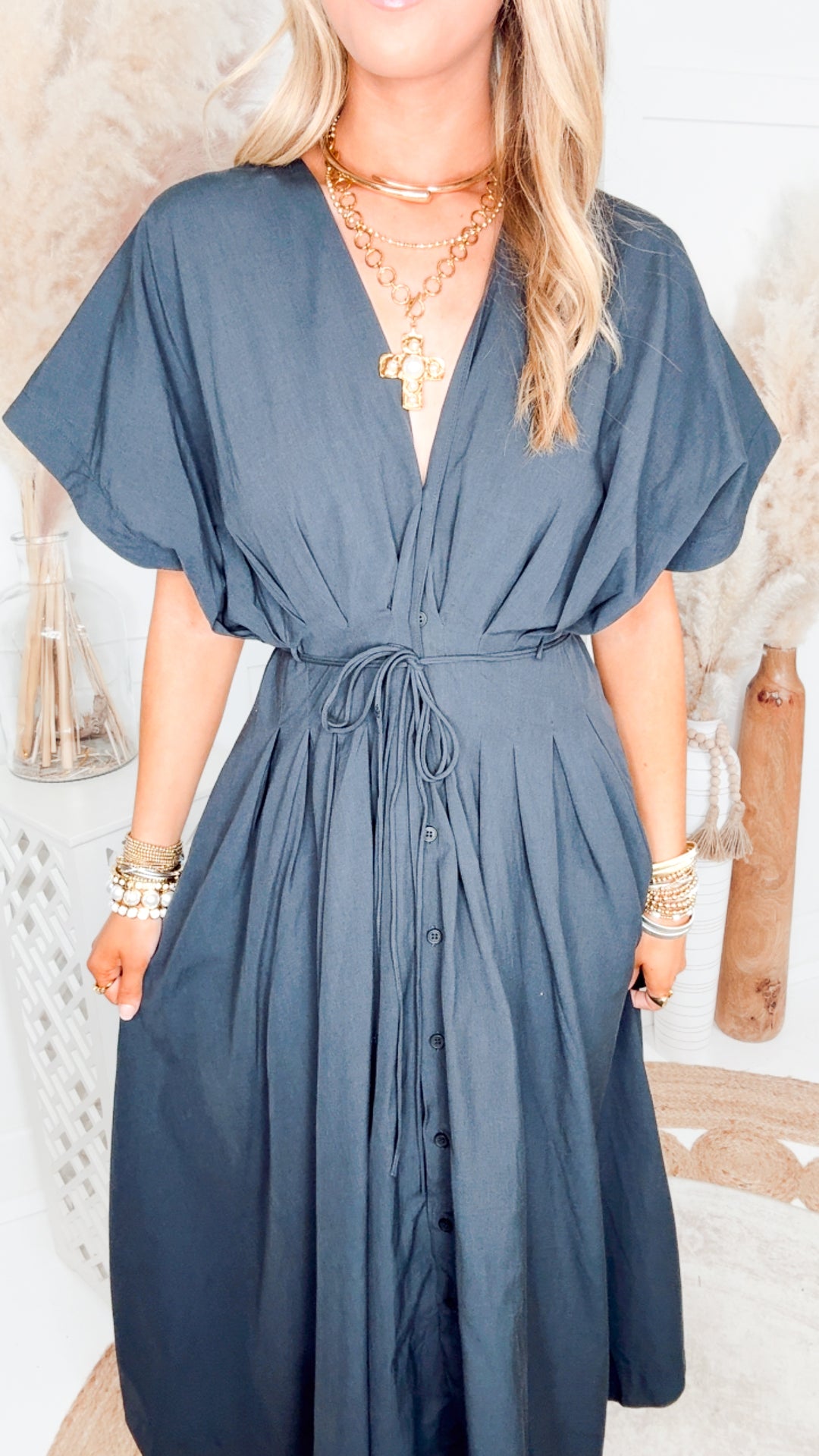 The Perfectly Placed Dress-Midnight