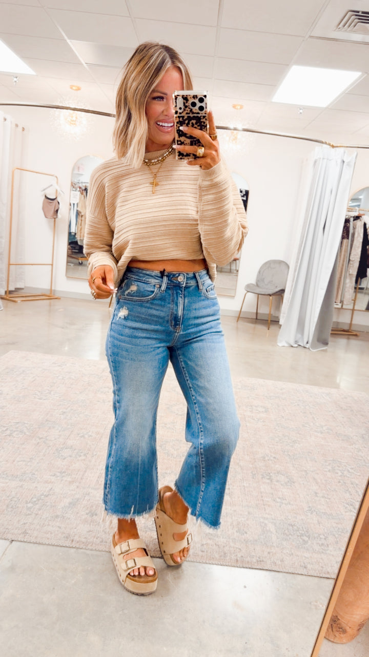 The Rowan Raw Hem Straight Jean