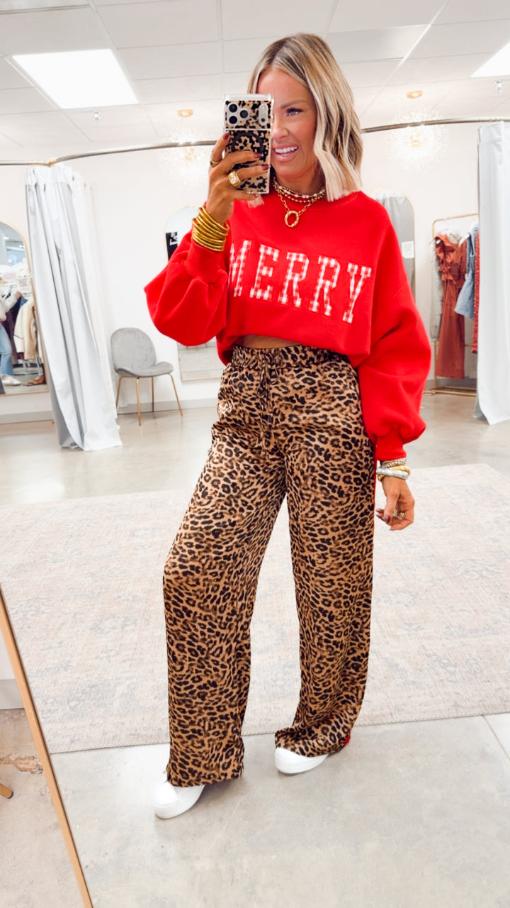 MERRY Sweatshirt-Red