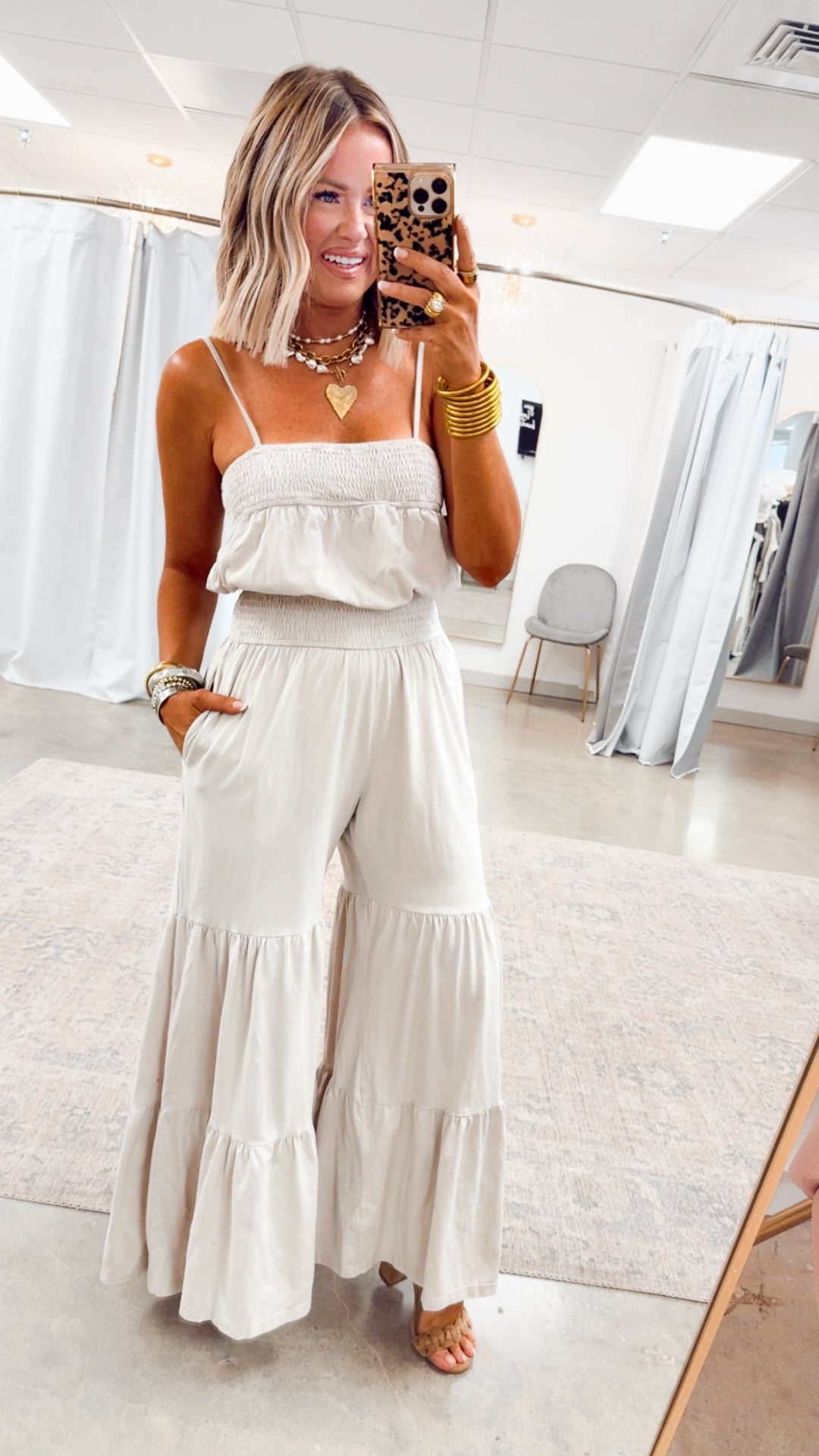 Bali Breeze Jumpsuit-Ivory