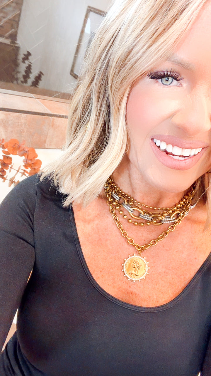 Celeste Small Coin Necklace