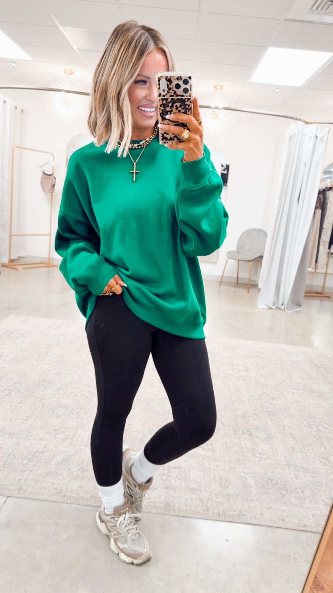 The Classic Crew Pullover-Forest