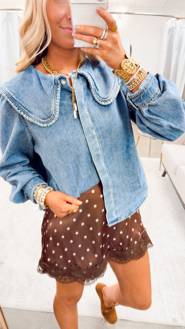 The Dainty Dot Mini Skirt