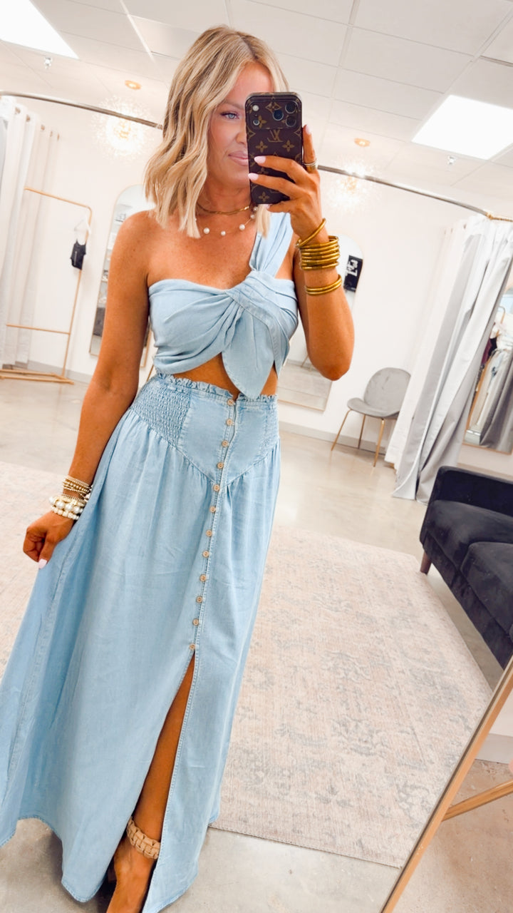 The Laguna Bay Set-Chambray