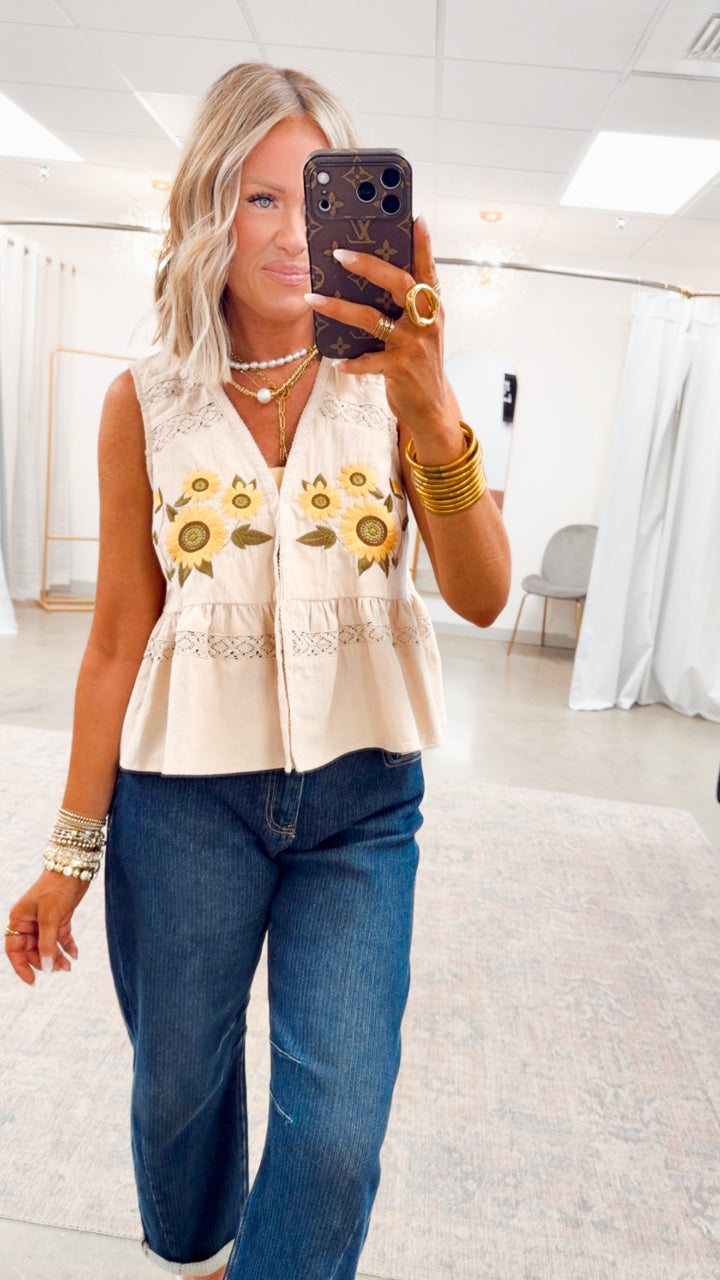 The Sunflower Darling Top