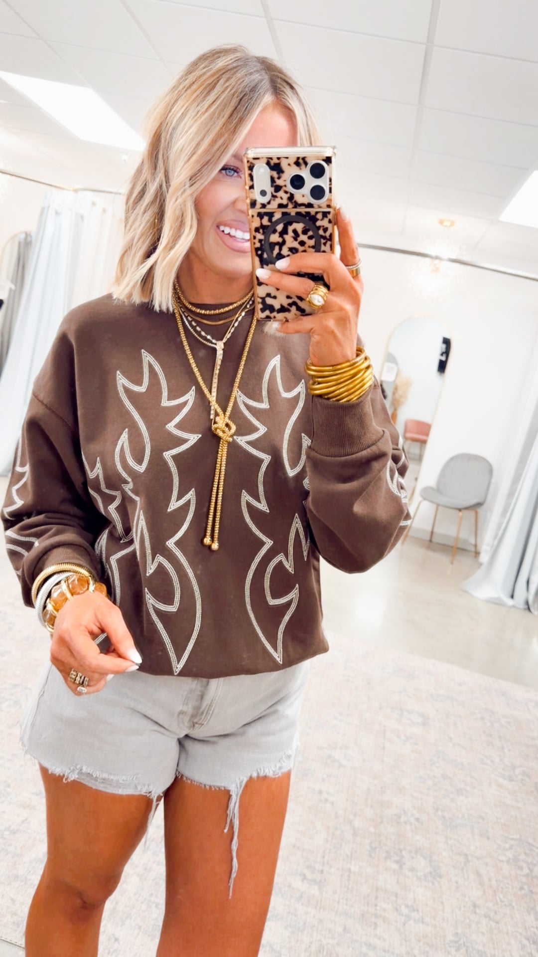 The Kayla Relaxed Shorts-Gravel