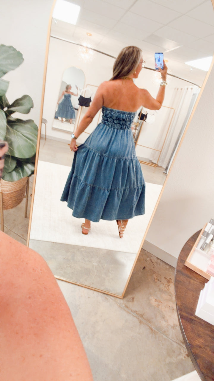 The Laurel Tiered Midi Sundress