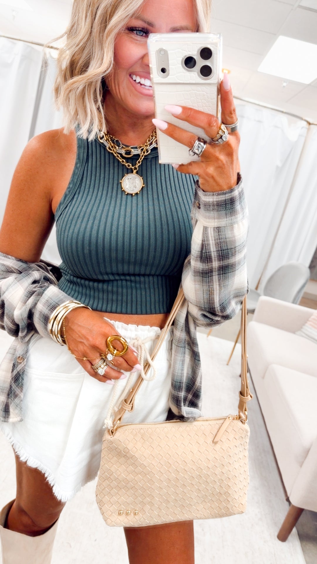 The Everyday Rib Tank-Vintage Pine Grove