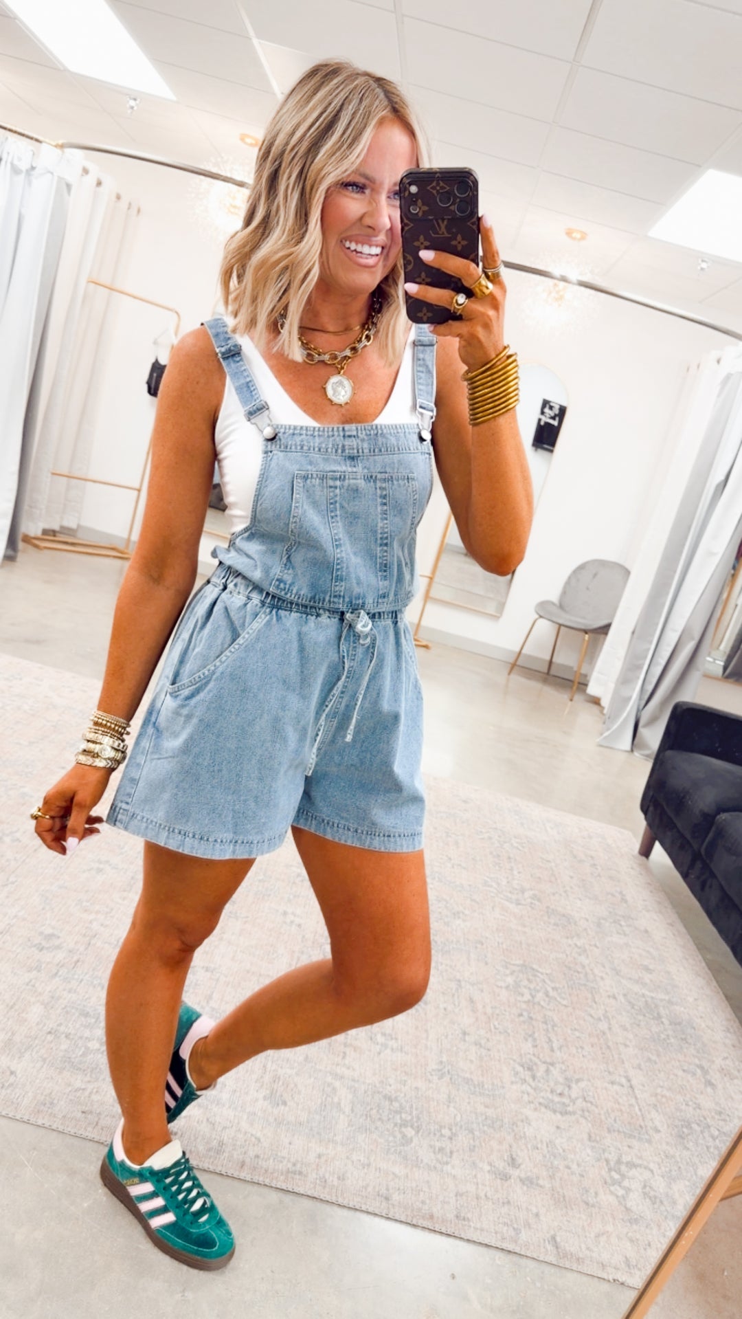The Downtown Denim Overalls