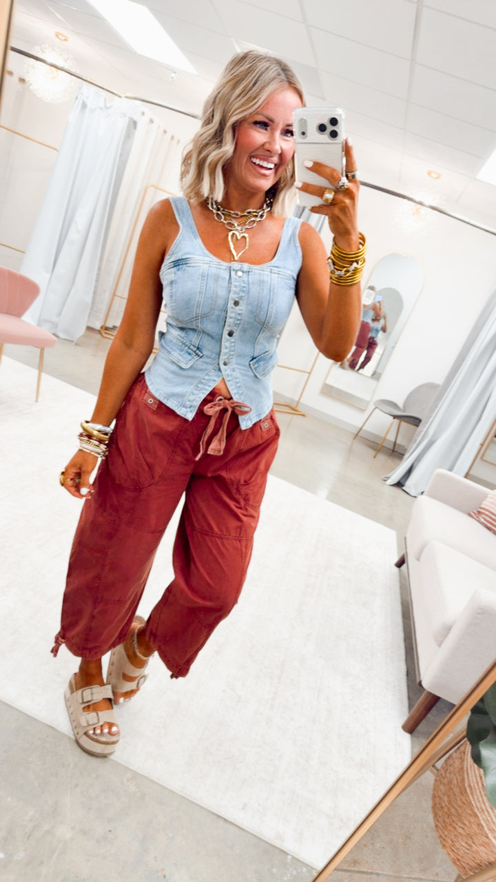 The Cabernet Cuffed Jogger Pant