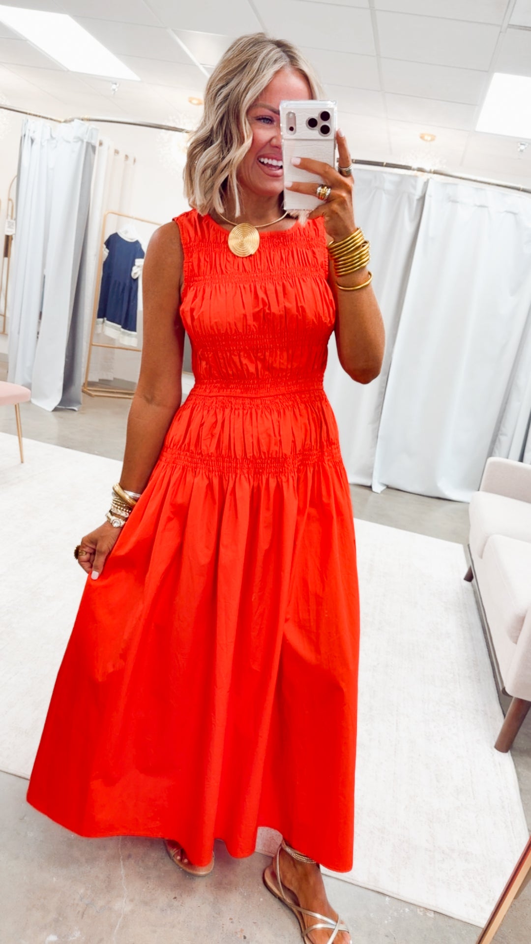 The Marisol Midi Dress-Poppy